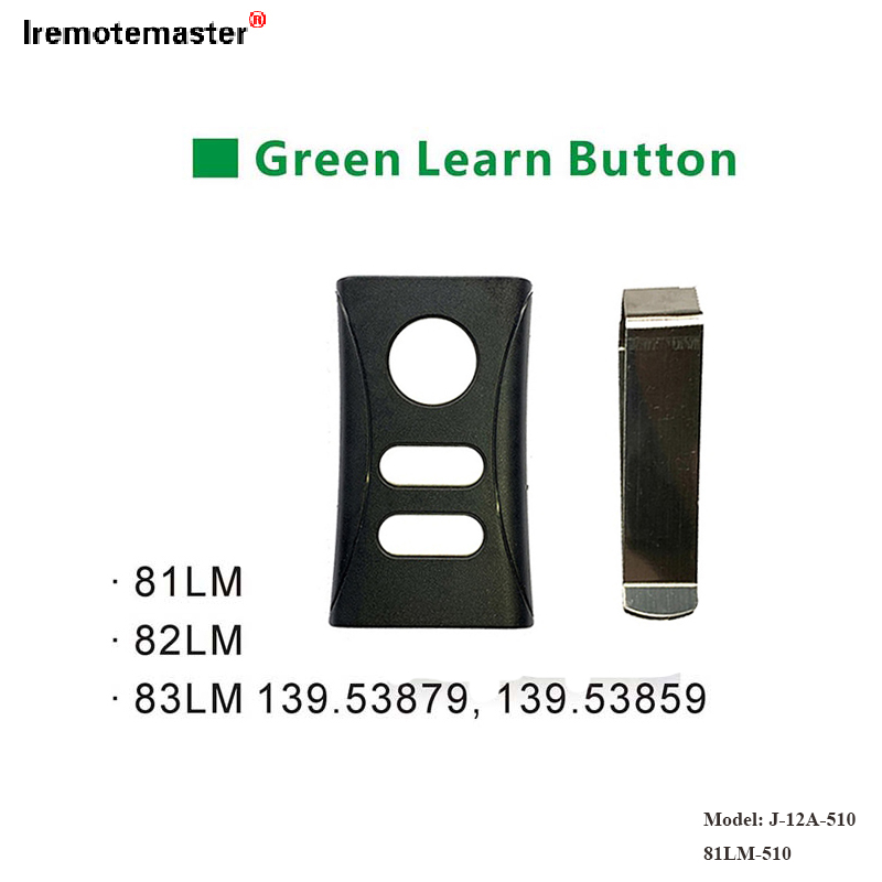 Для 81LM 82LM 83LM Green Learn Button 390MHz Замена дзвярэй гаража дыстанцыйнага кіравання