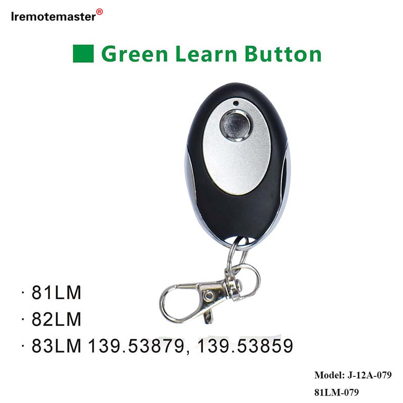 Для 81LM 82LM 83LM Green Learn Button 390MHz Gate Door Remote Replacement